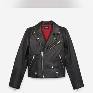 The kooples black leather jacket